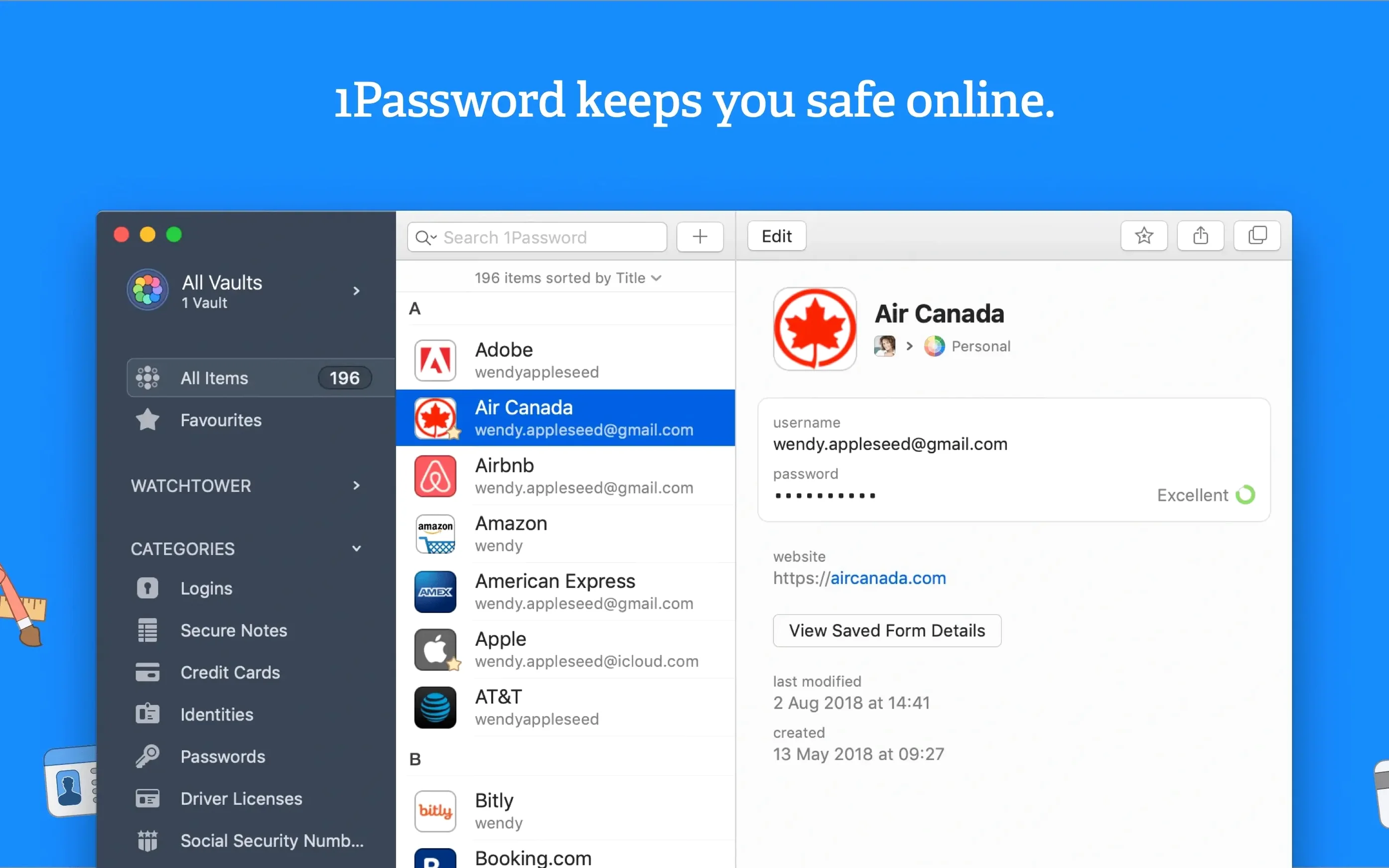 1Password: slide 1 of 4 1password download mac — main panel