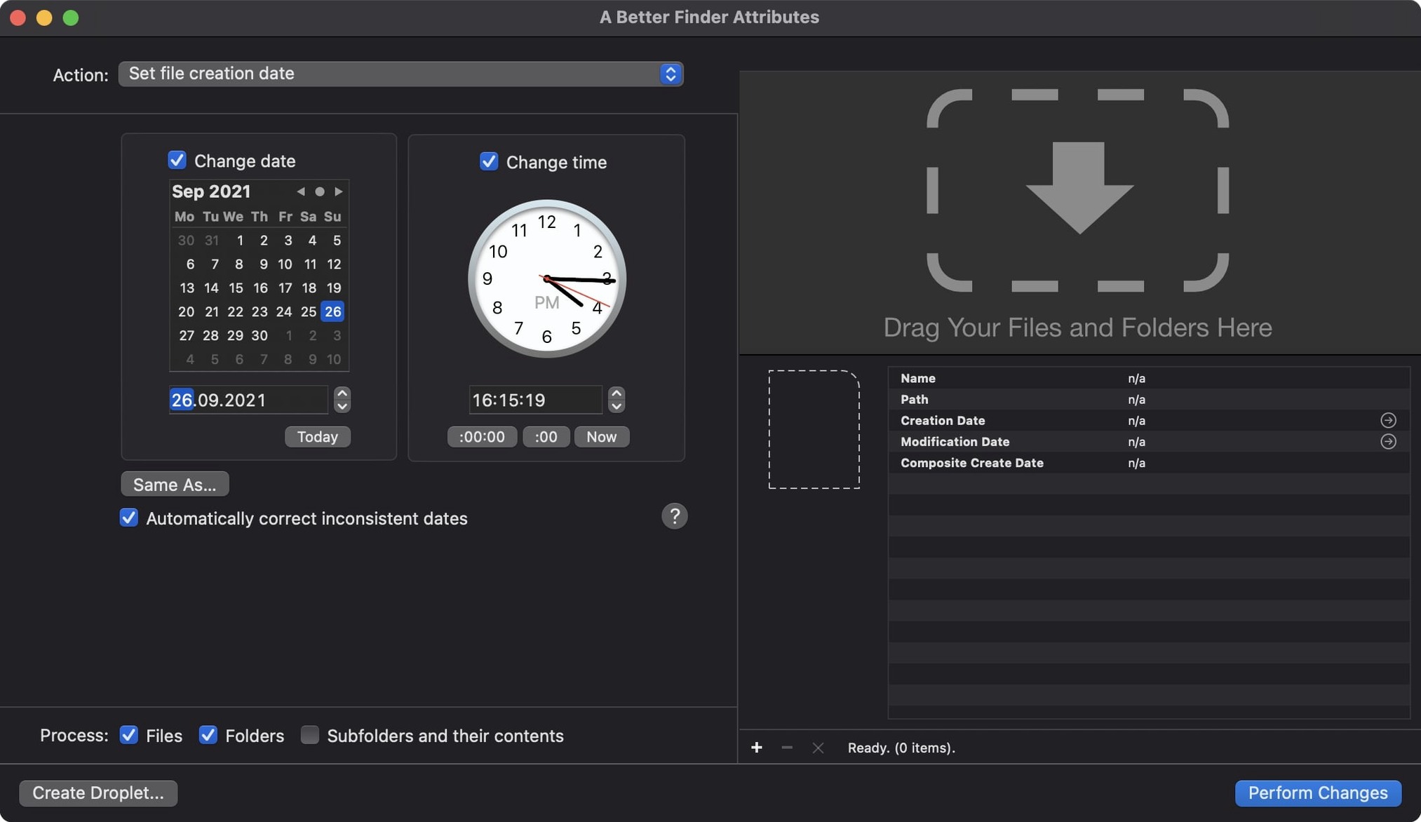 A Better Finder Attributes — frame 1 a better finder attributes download — main panel