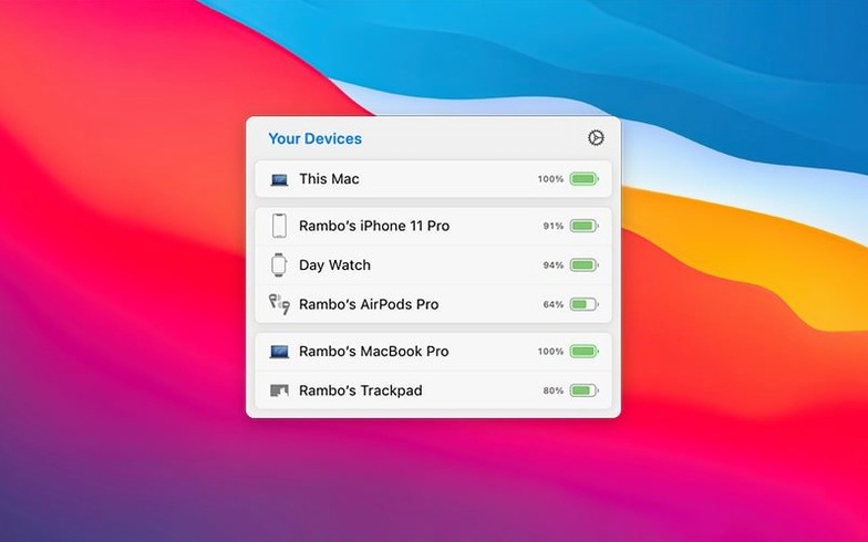 AirBuddy tools, view 2