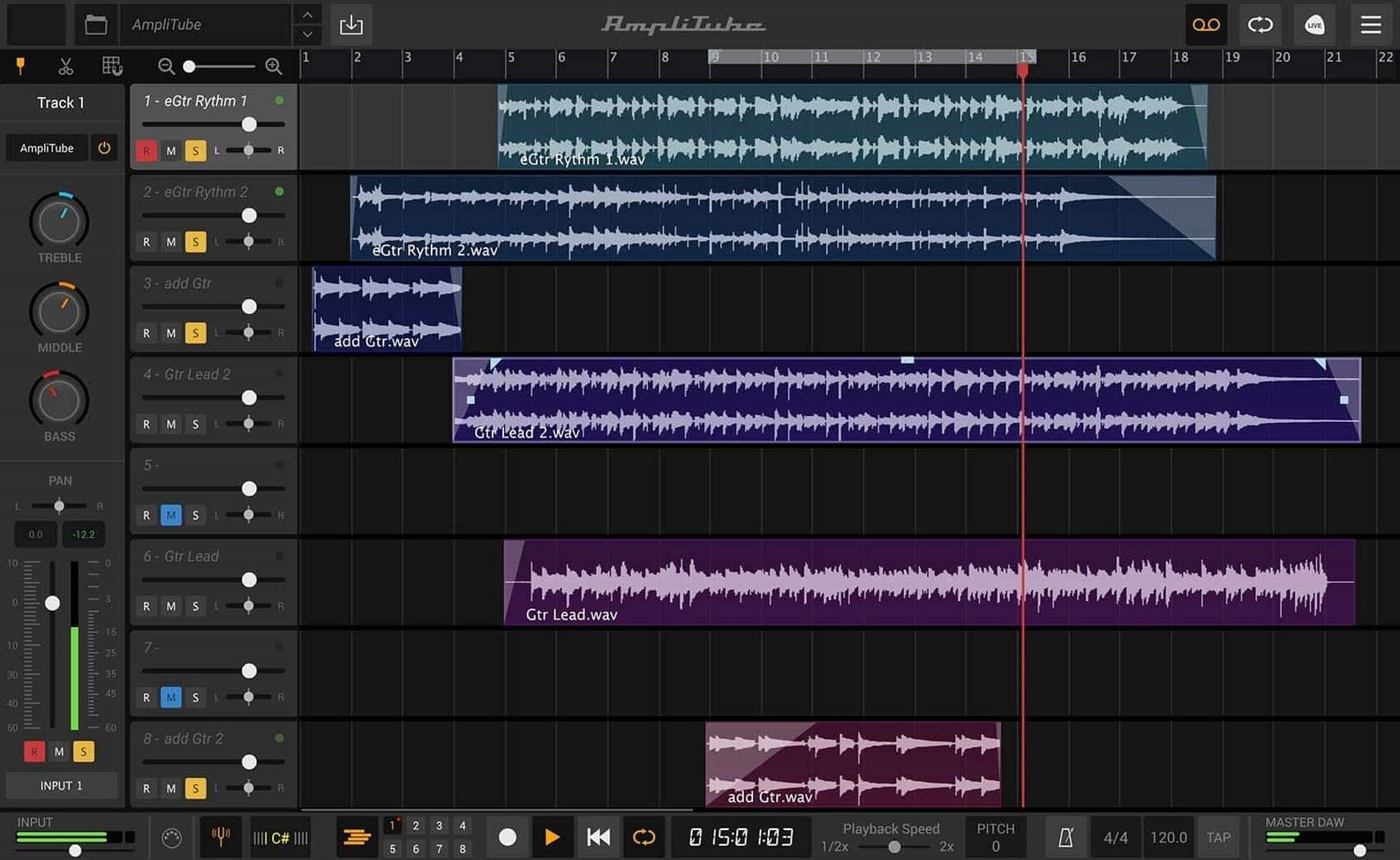 AmpliTube: slide 2 of 5 AmpliTube example 2