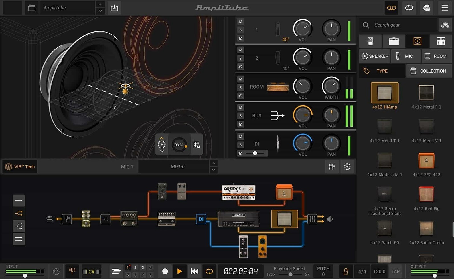 AmpliTube — frame 5 AmpliTube tools, view 5
