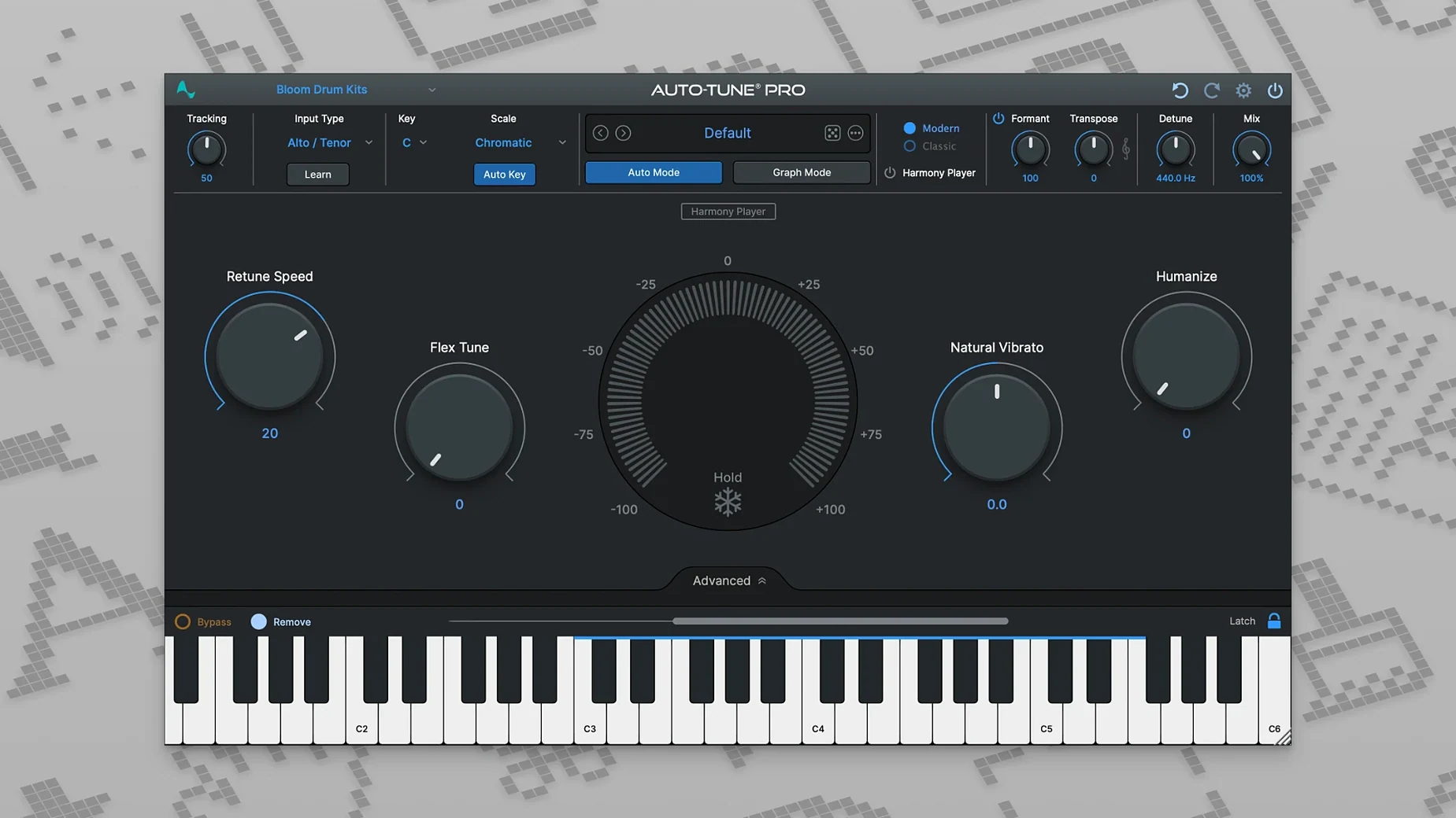 Antares Auto-Tune Pro — frame 1 antares auto-tune pro crack mac — main panel
