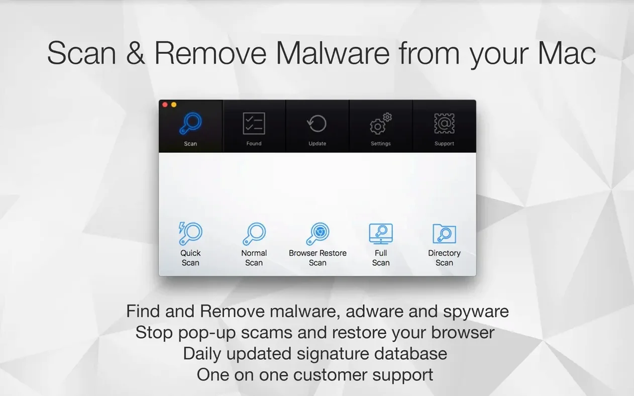 Antivirus Zap - Virus Scanner: slide 1 of 4 antivirus mac torrent on a Mac