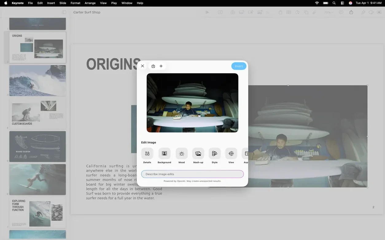 Apple Keynote example 5