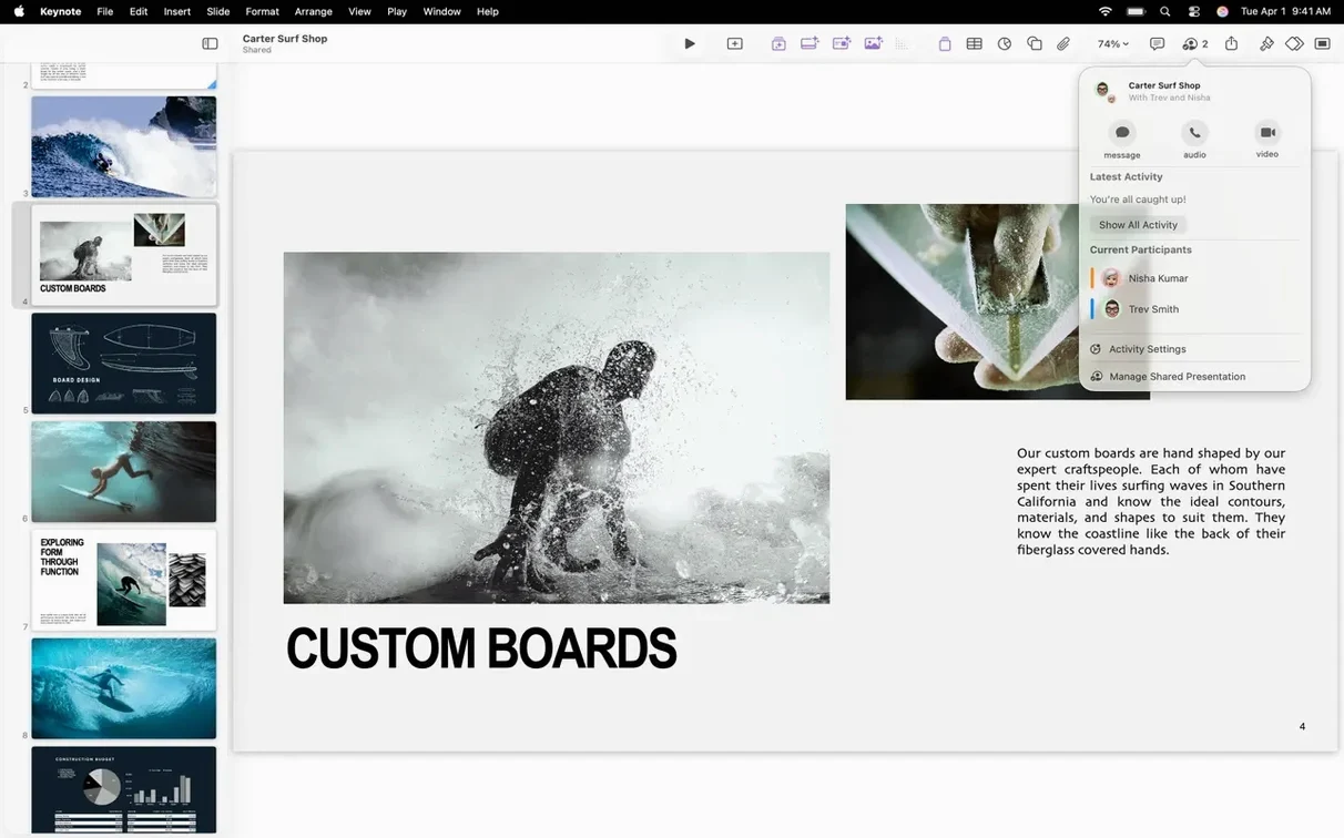 Apple Keynote example 6