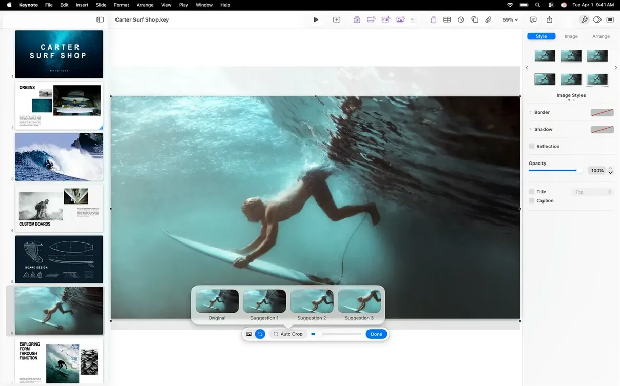 Apple Keynote example 7
