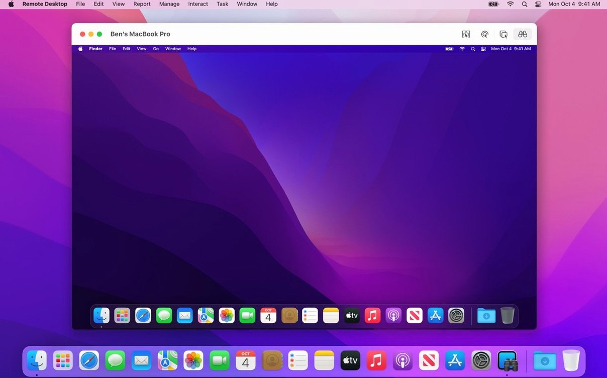 Apple Remote Desktop example 2