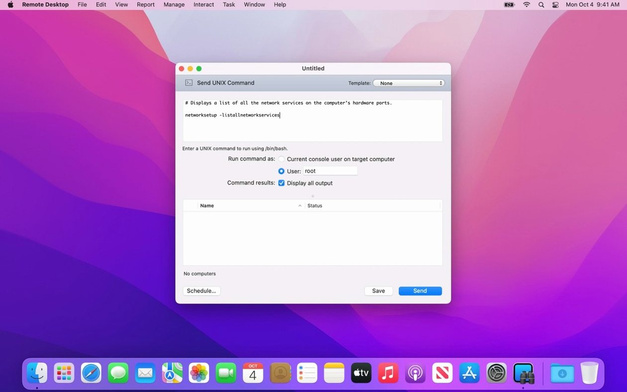 Apple Remote Desktop example 3