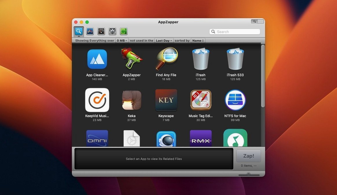 AppZapper — frame 1 app zapper mac on a Mac