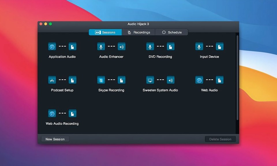 Audio Hijack — frame 4 Audio Hijack tools, view 4