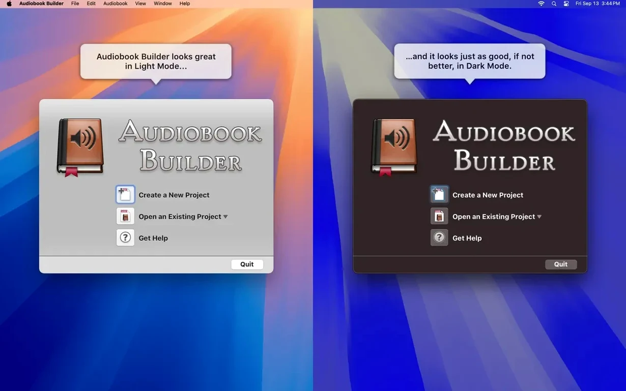 Audiobook Builder — frame 6 Audiobook Builder tools, view 6