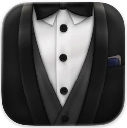 Bartender round icon