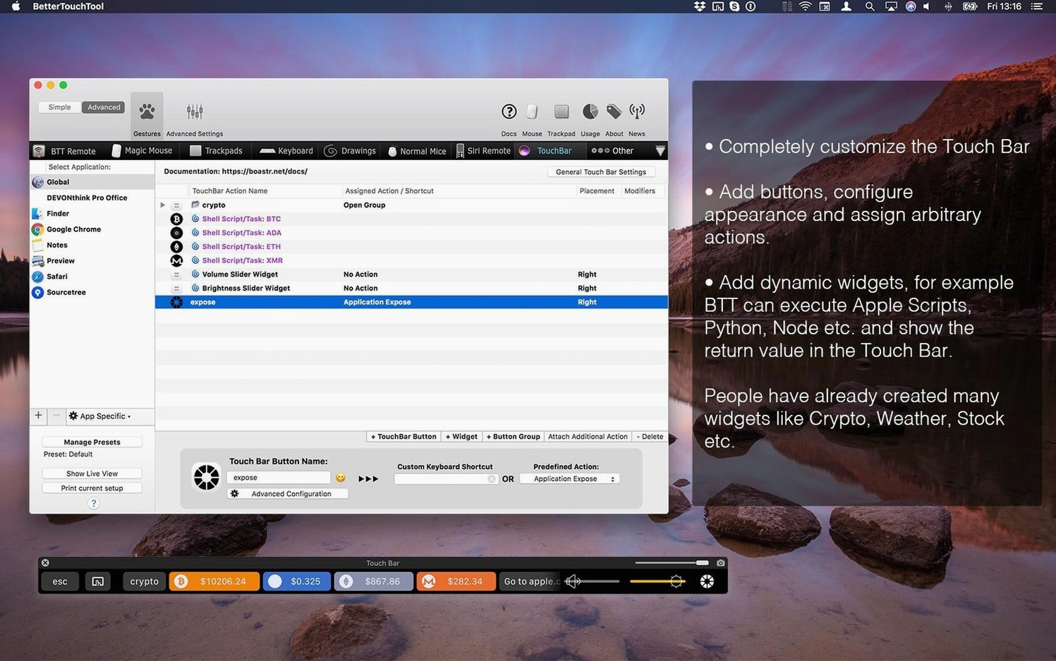 BetterTouchTool tools, view 4