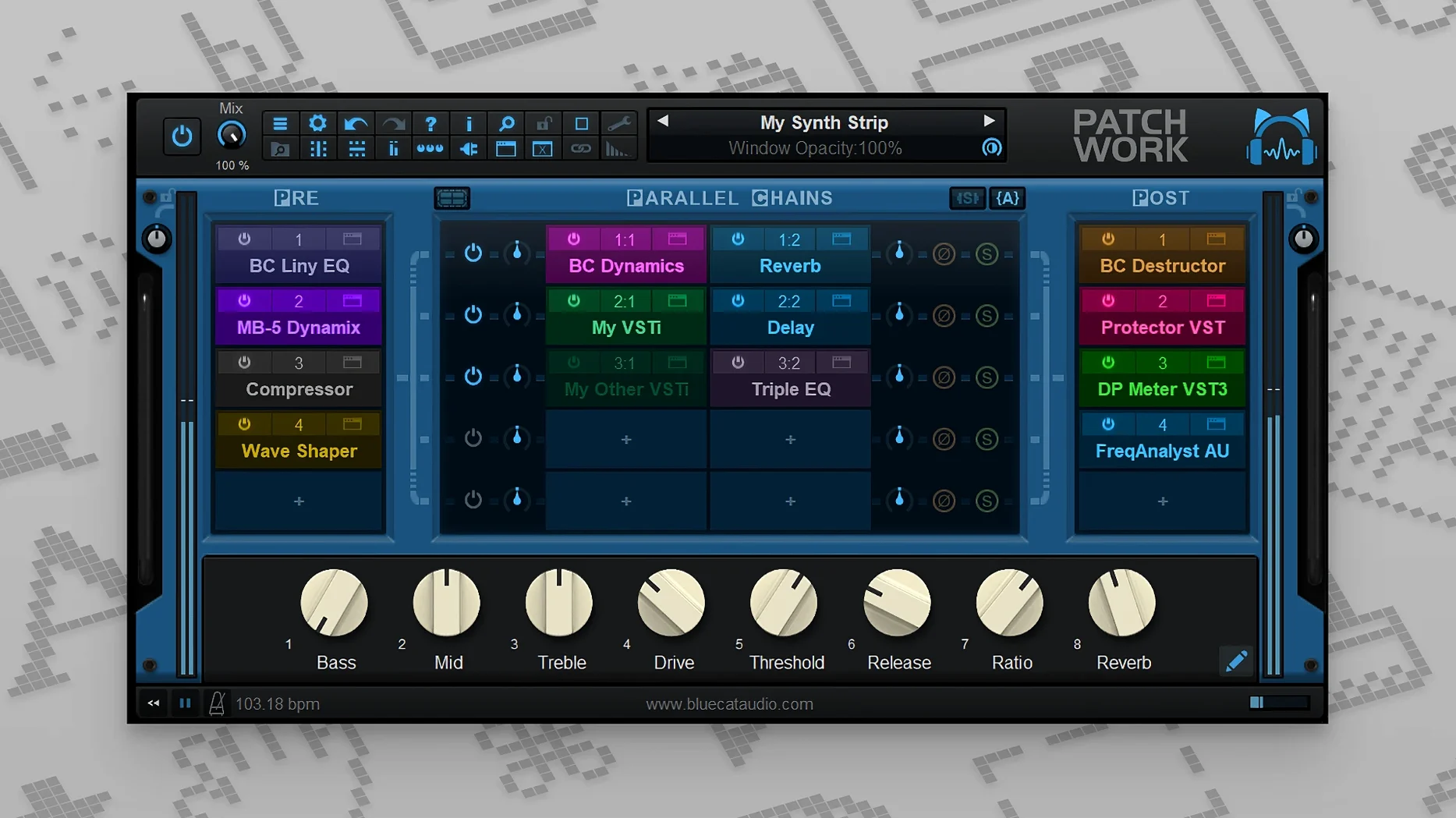 Blue Cat Audio Blue Cats PatchWork: slide 1 of 1 blue cat patchwork crack mac — main panel