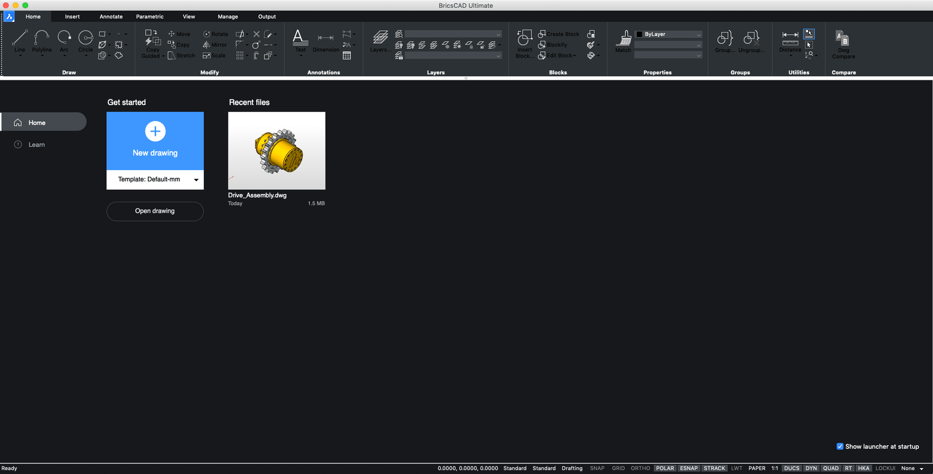BricsCAD — frame 2 BricsCAD tools, view 2