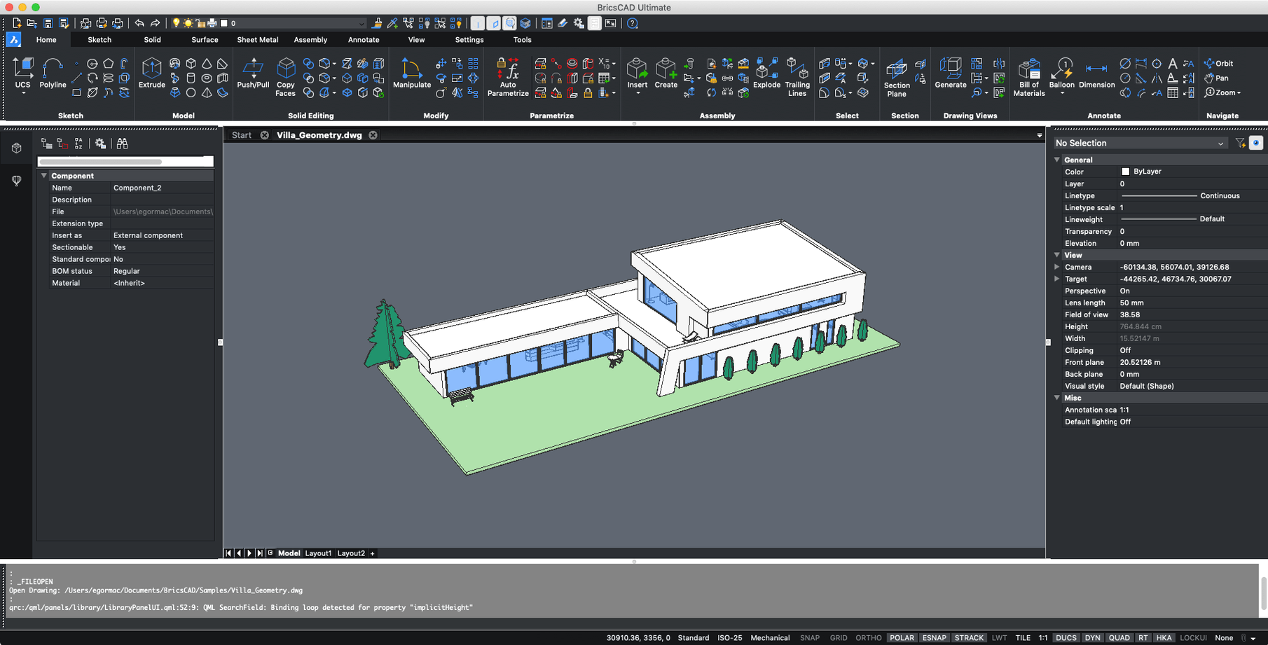 BricsCAD — frame 3 BricsCAD tools, view 3