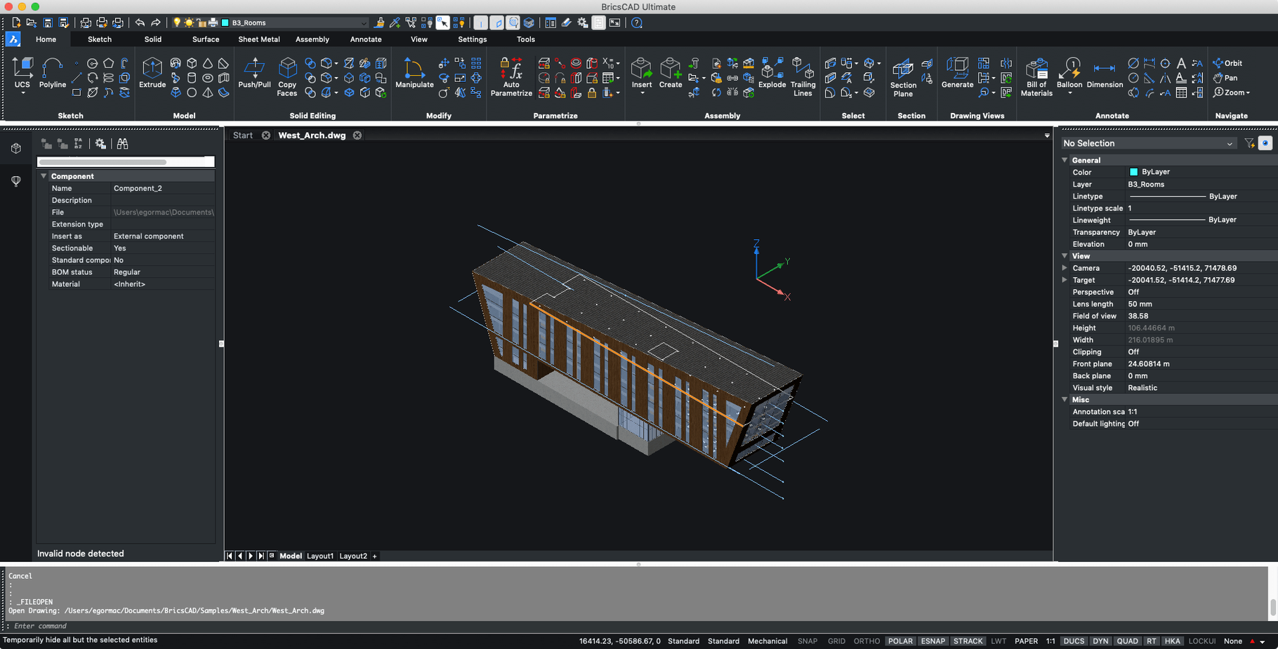 BricsCAD — frame 4 BricsCAD tools, view 4