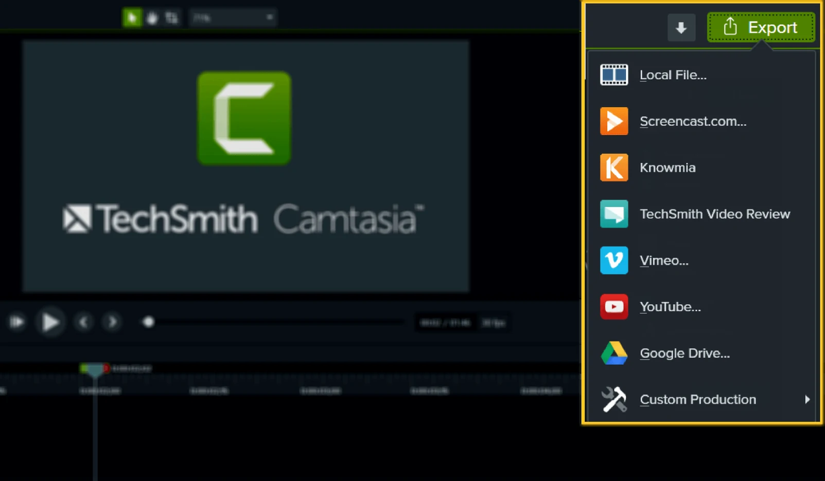 Camtasia tools, view 4