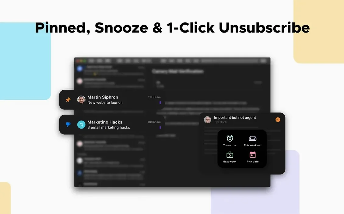 Canary Mail: slide 3 of 4 Canary Mail example 3