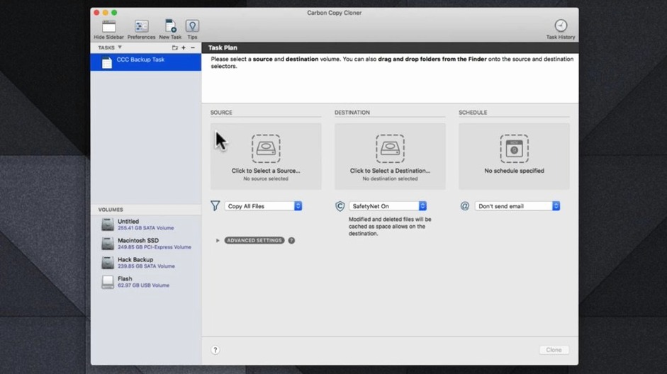 Carbon Copy Cloner — frame 1 carbon copy cloner crack — main panel