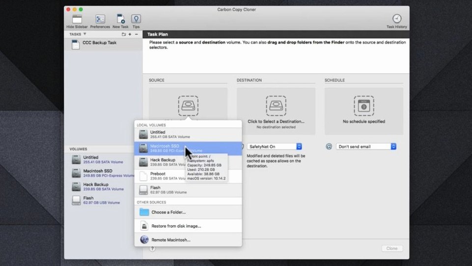 Carbon Copy Cloner — frame 2 Carbon Copy Cloner tools, view 2
