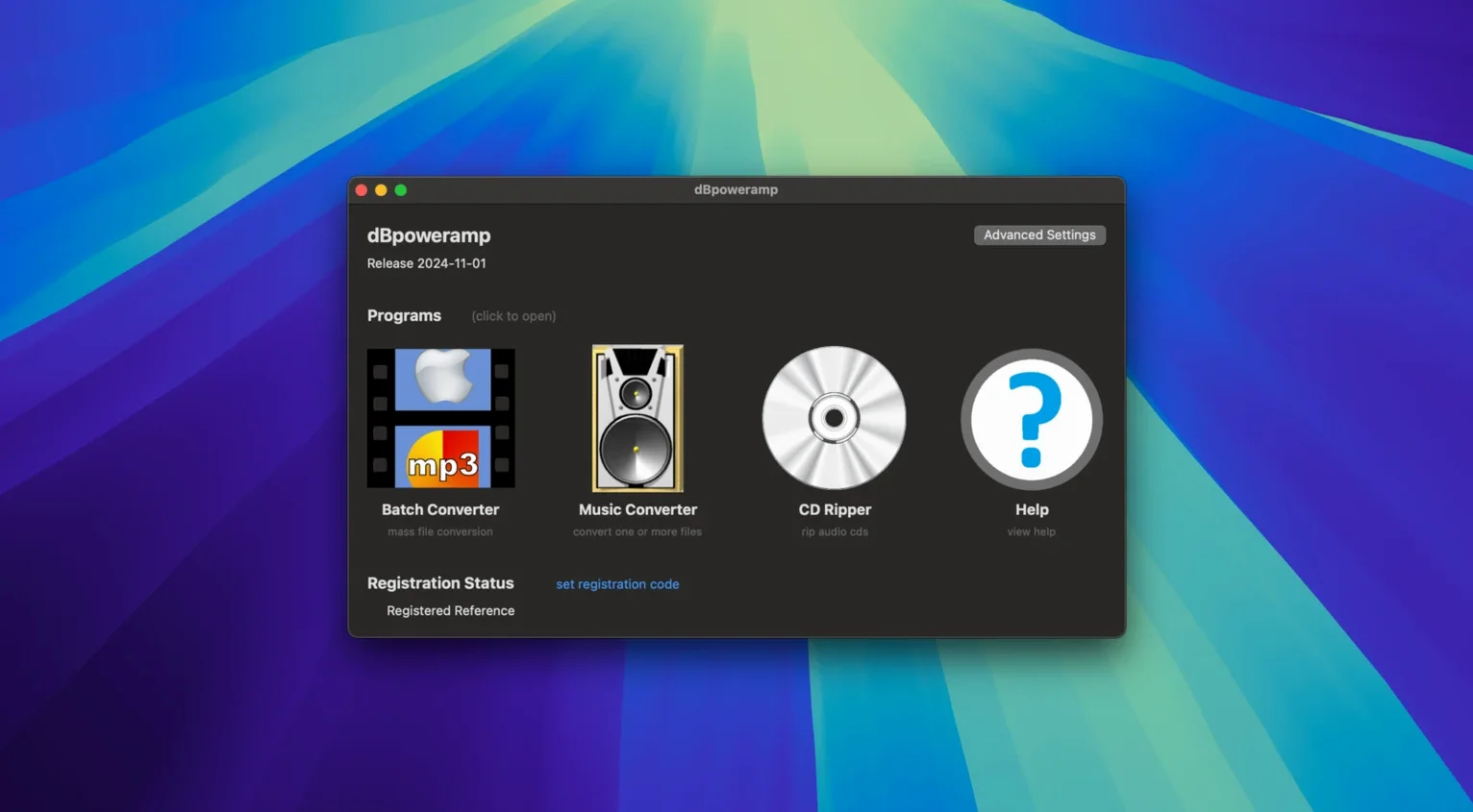 dBpoweramp Music Converter: slide 1 of 2 dbpoweramp music converter mac — main panel