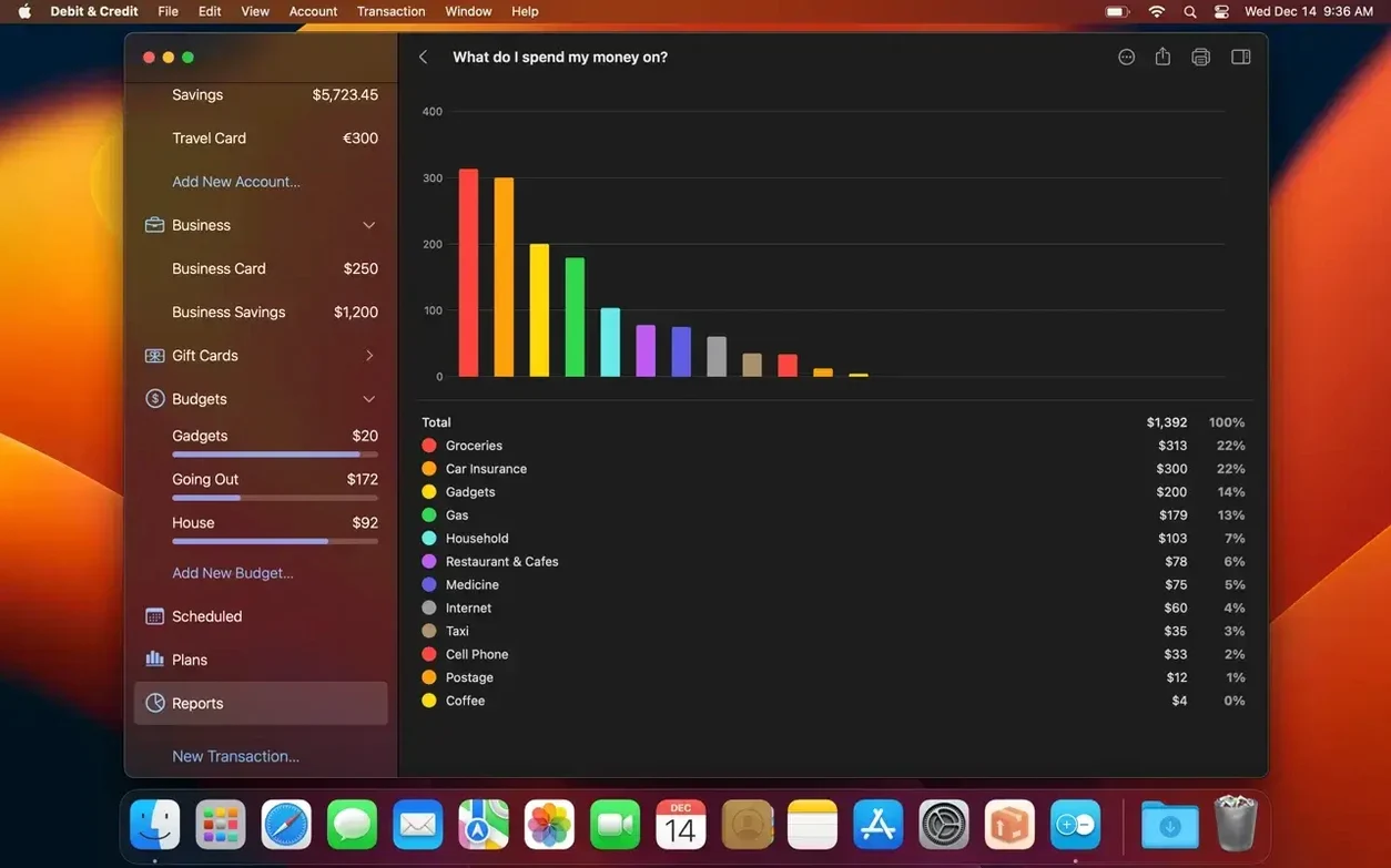 Debit & Credit Premium: slide 1 of 4 debit & credit premium mac full version on a Mac