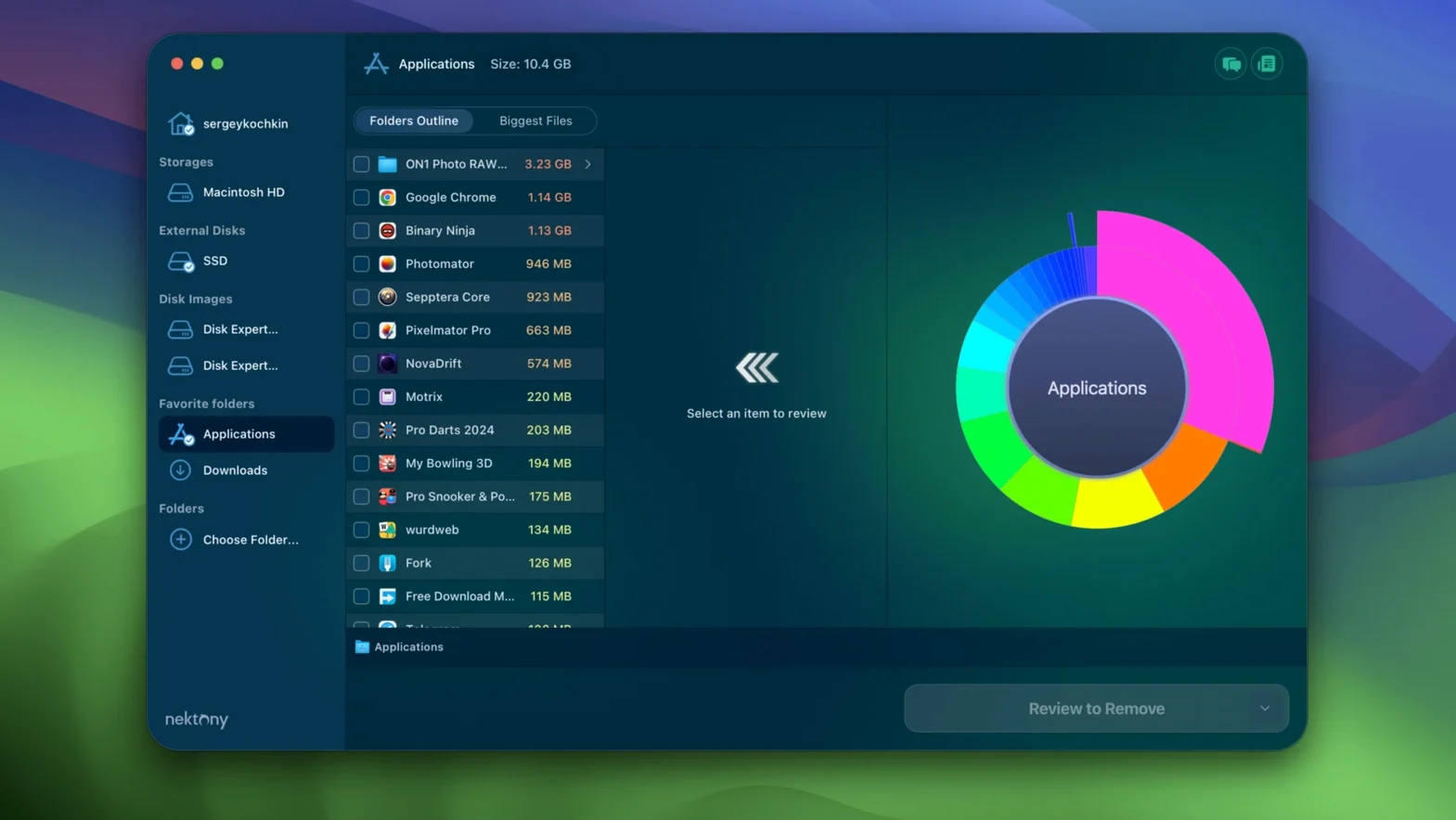 Disk Space Analyzer tools, view 3