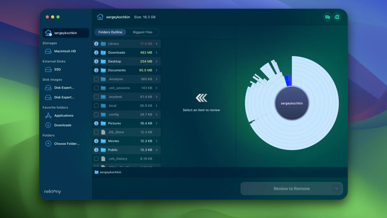 Disk Space Analyzer tools, view 4