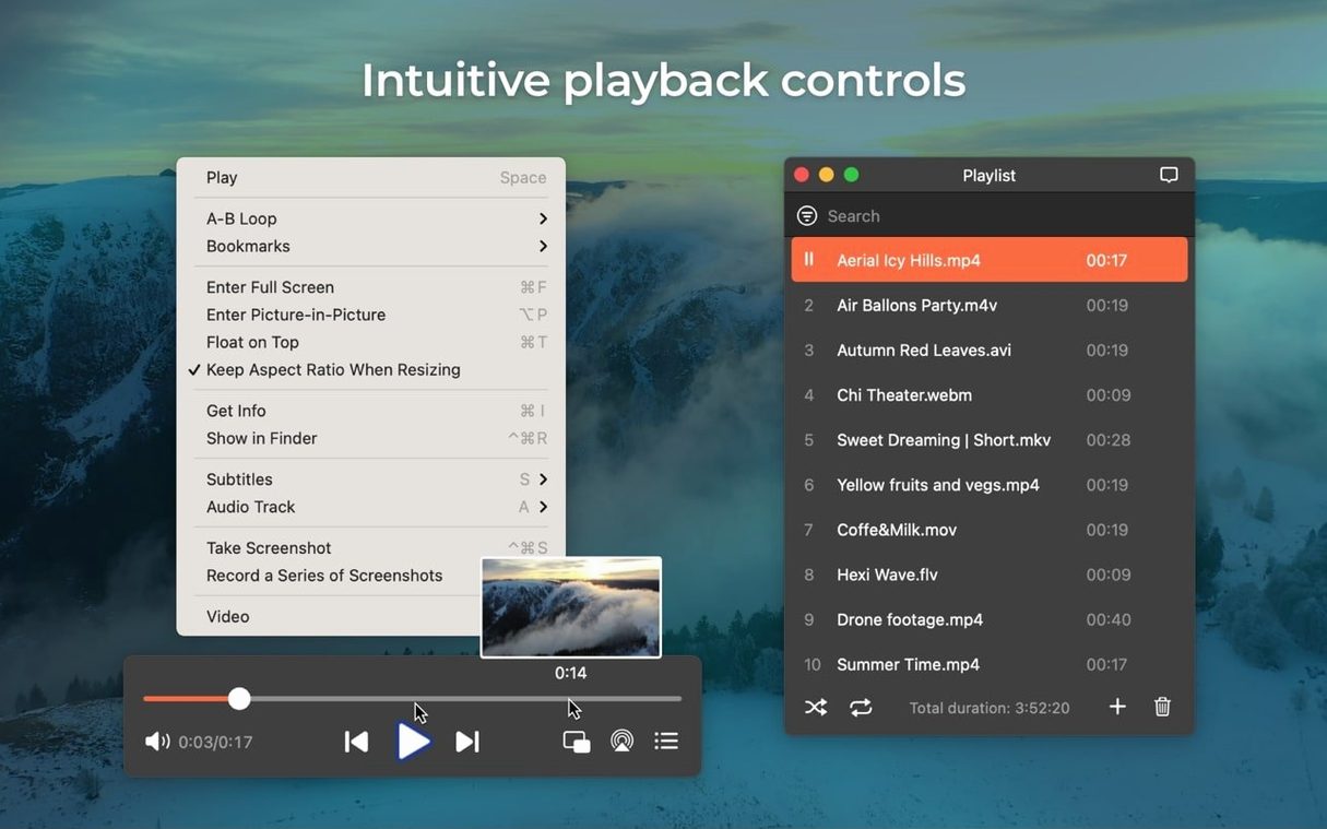 Elmedia Player Pro: slide 2 of 4 Elmedia Player Pro example 2