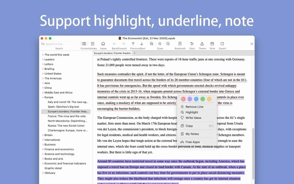 EPUB Reader Plus example 2