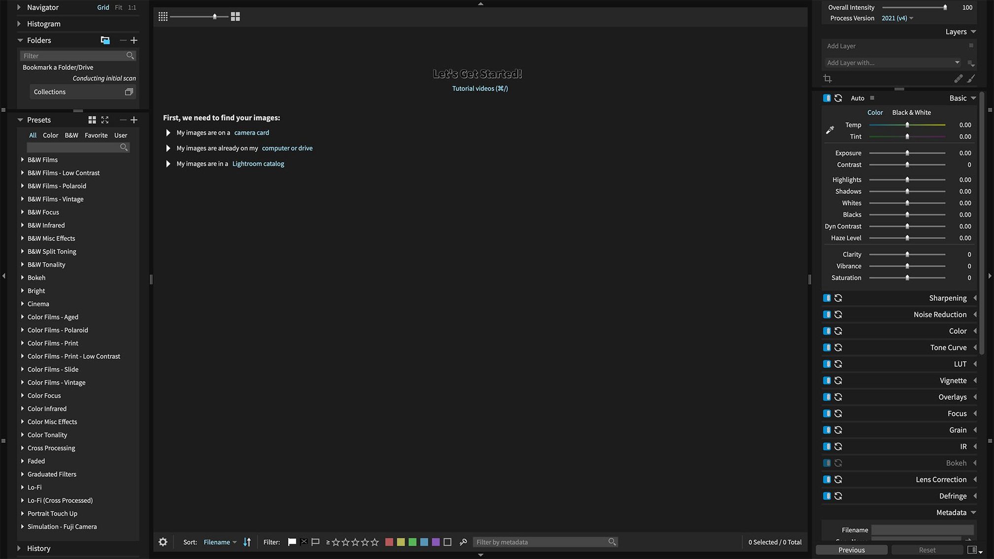 exposure x7 torrent — main panel