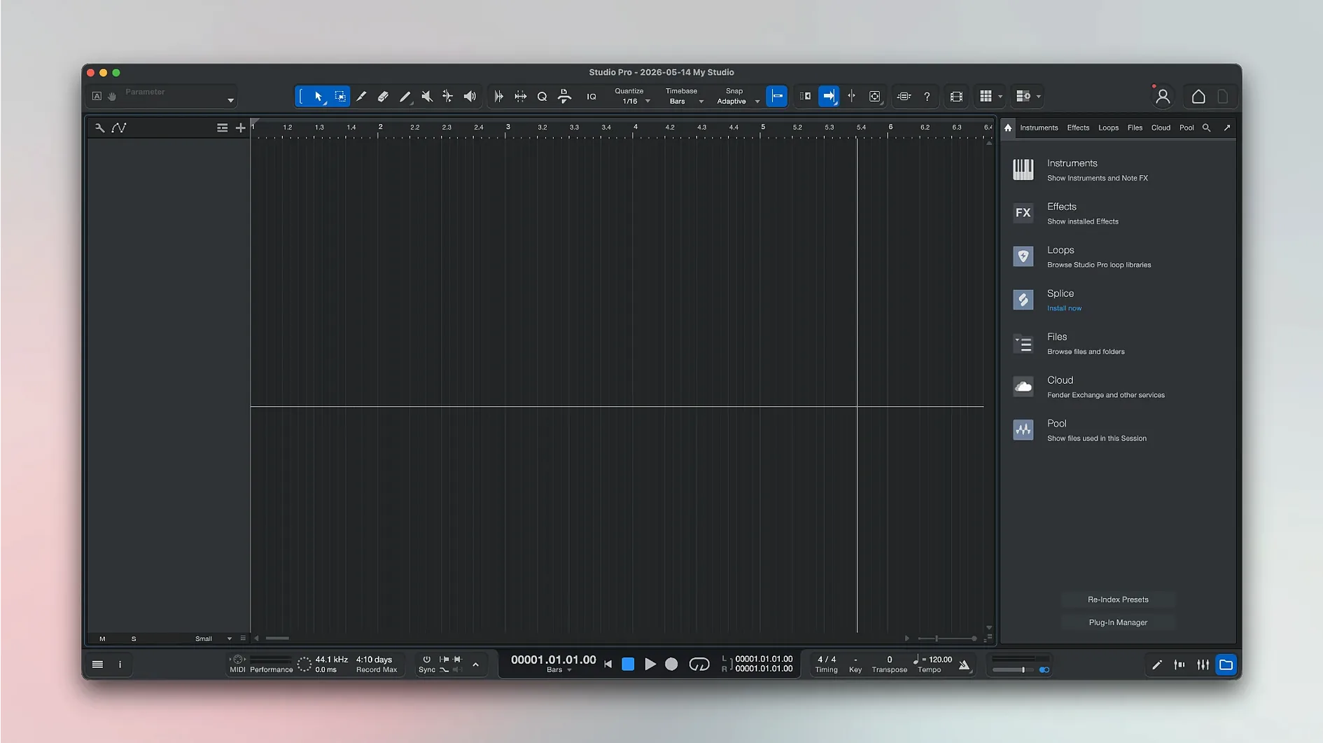 Fender Studio Pro — frame 2 Fender Studio Pro tools, view 2