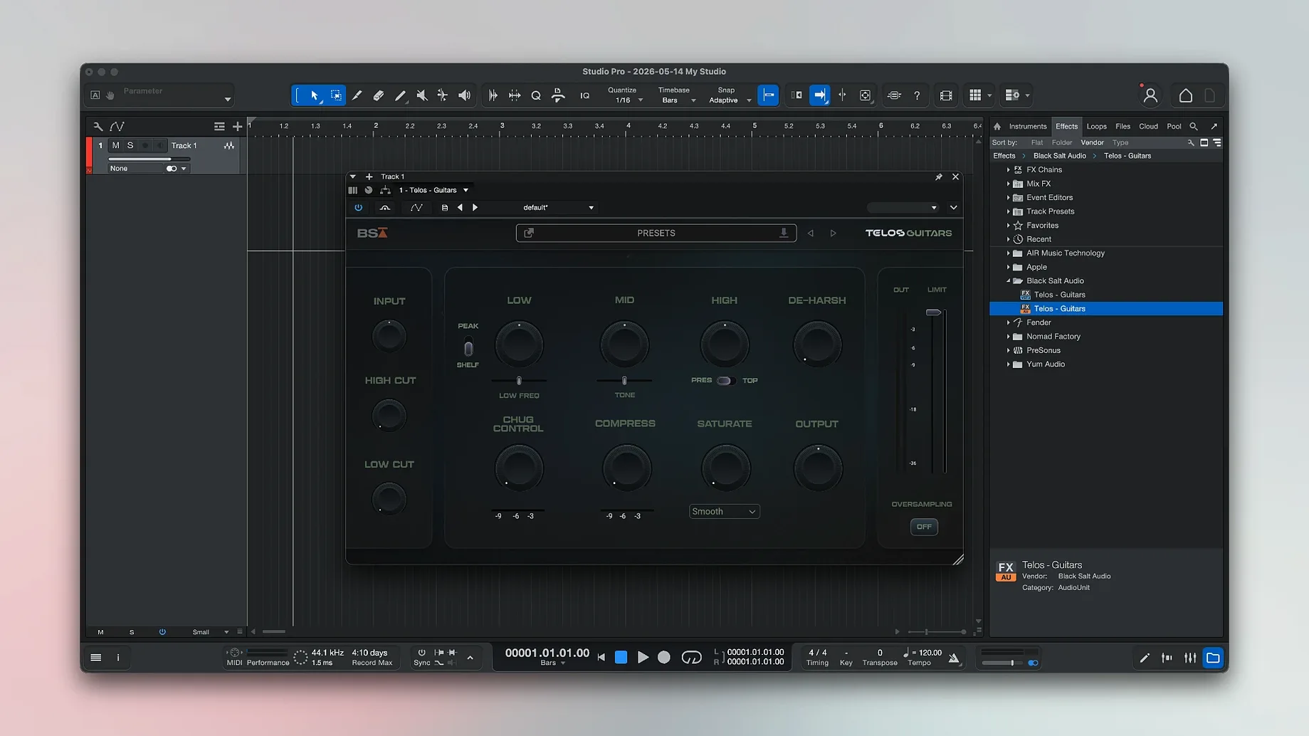 Fender Studio Pro — frame 4 Fender Studio Pro tools, view 4