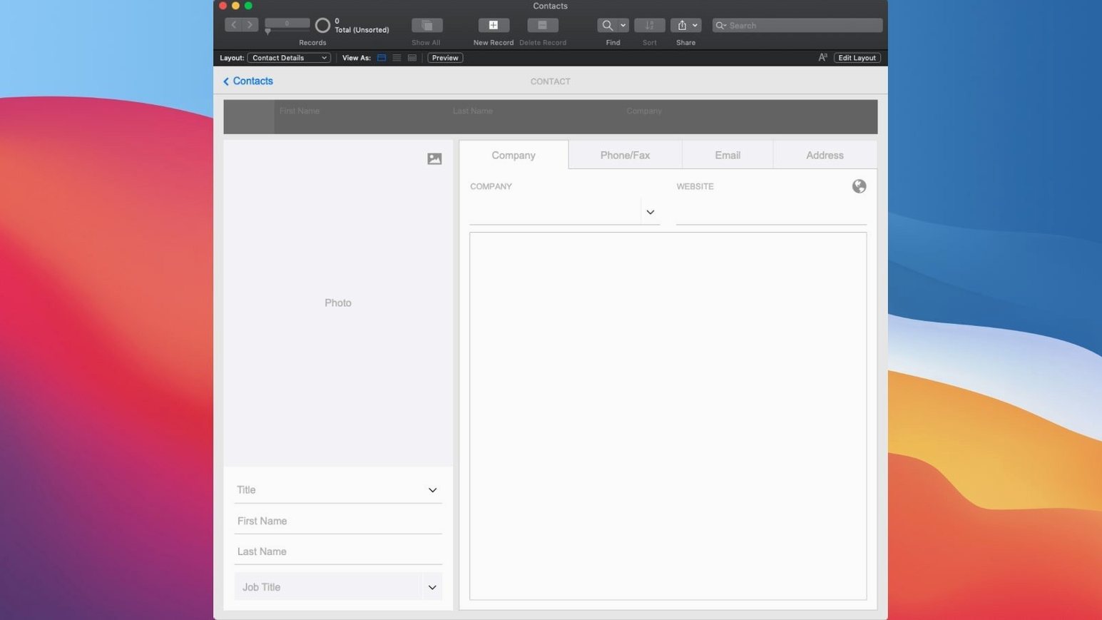 FileMaker Pro tools, view 4