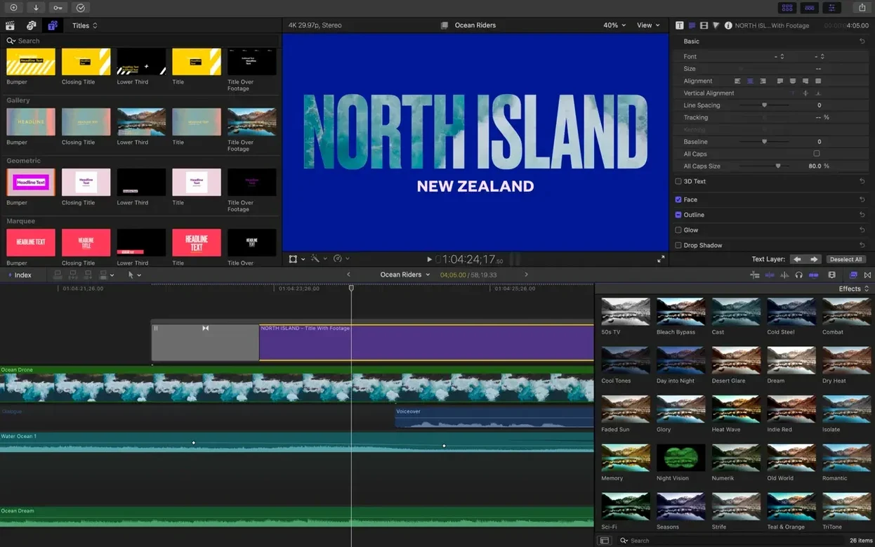 Final Cut Pro tools, view 5