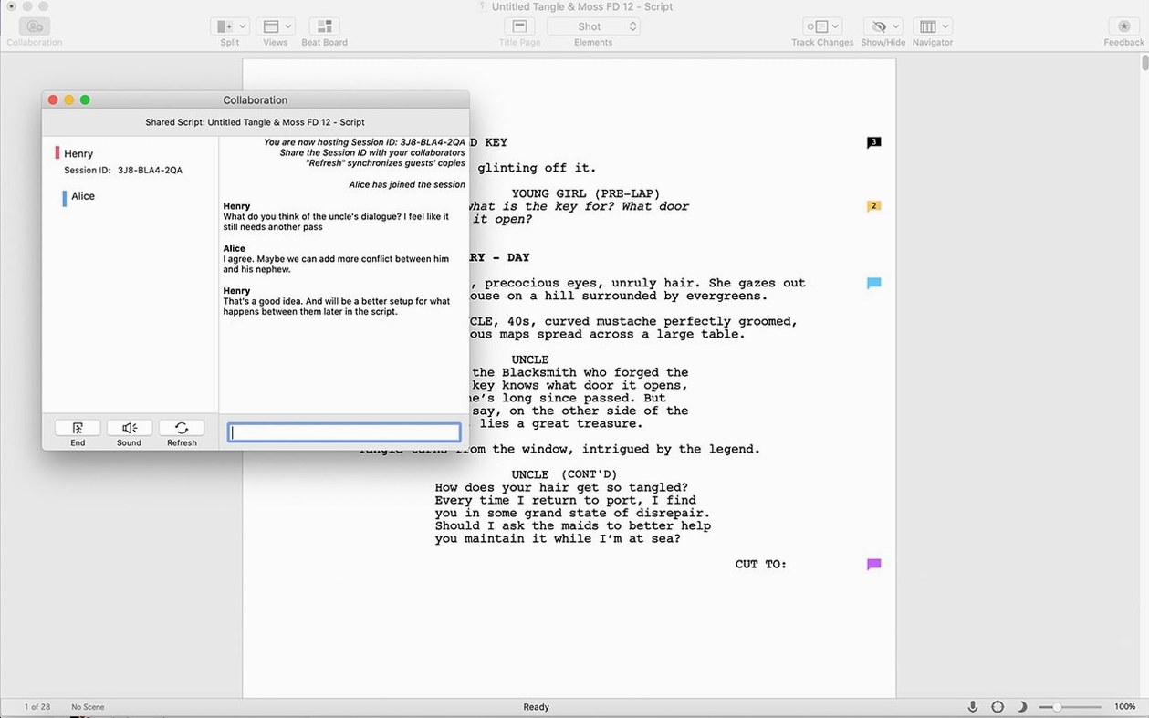 Final Draft: slide 3 of 4 Final Draft example 3