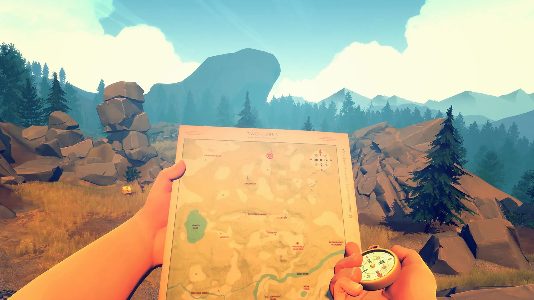 Firewatch — frame 3 Firewatch tools, view 3