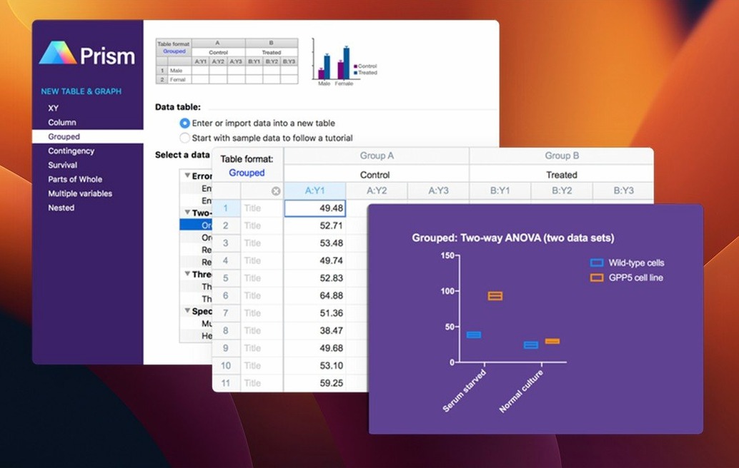 GraphPad Prism: slide 1 of 4 graphpad prism torrent — main panel