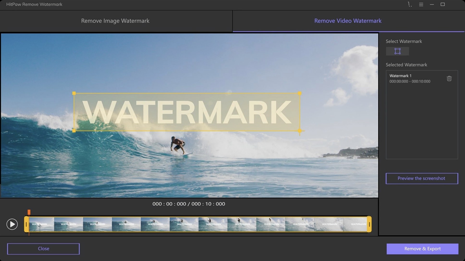 HitPaw Watermark Remover: slide 2 of 4 HitPaw Watermark Remover example 2