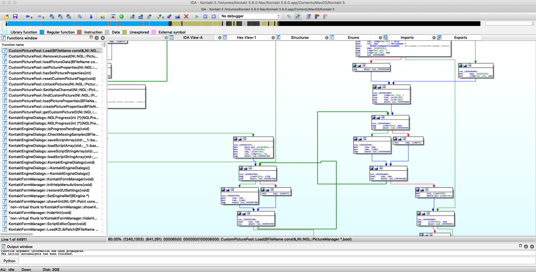 IDA Pro tools, view 2