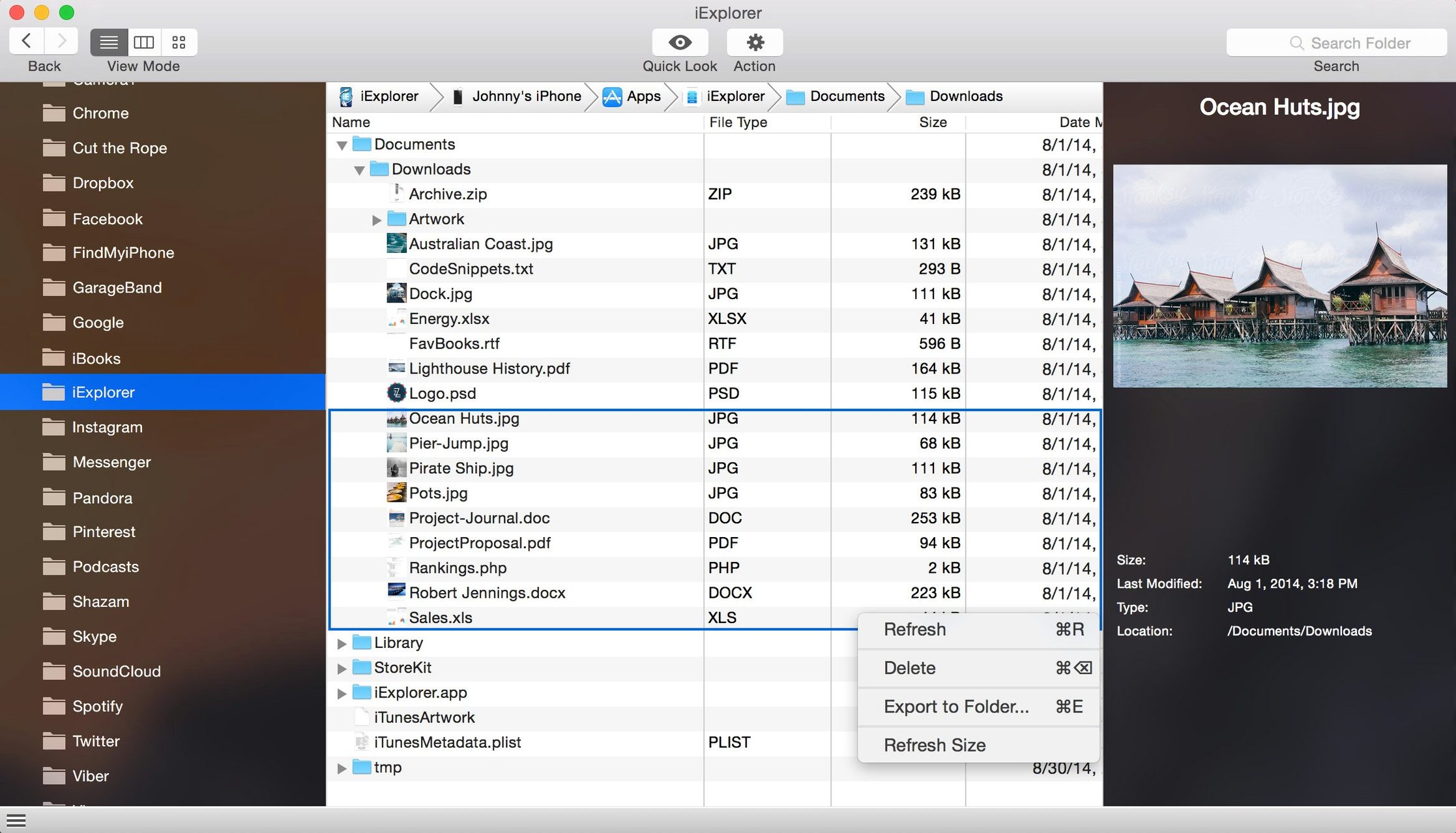 iExplorer example 2