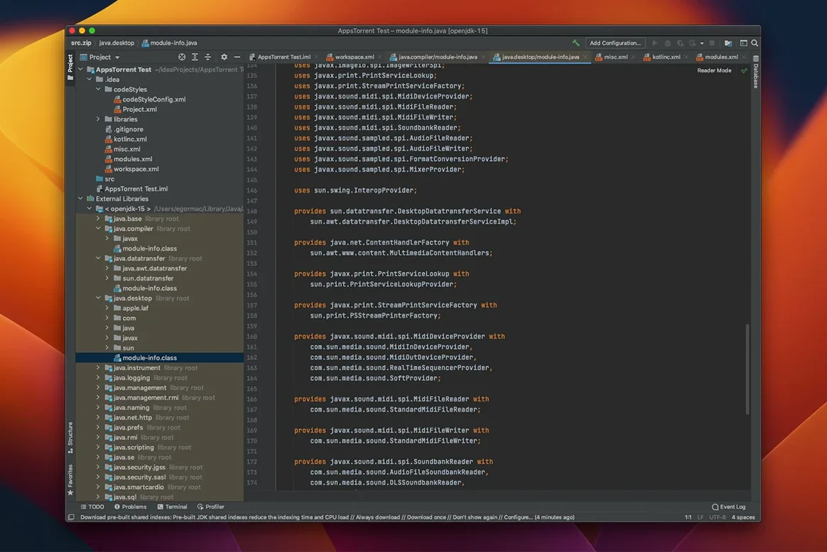 Intellij IDEA — frame 1 intellij idea crack mac — main panel