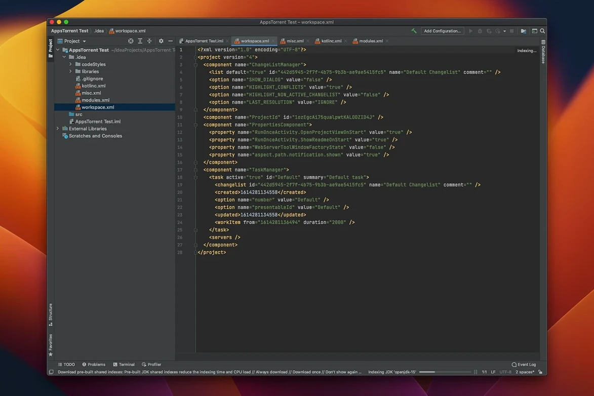Intellij IDEA — frame 2 Intellij IDEA tools, view 2