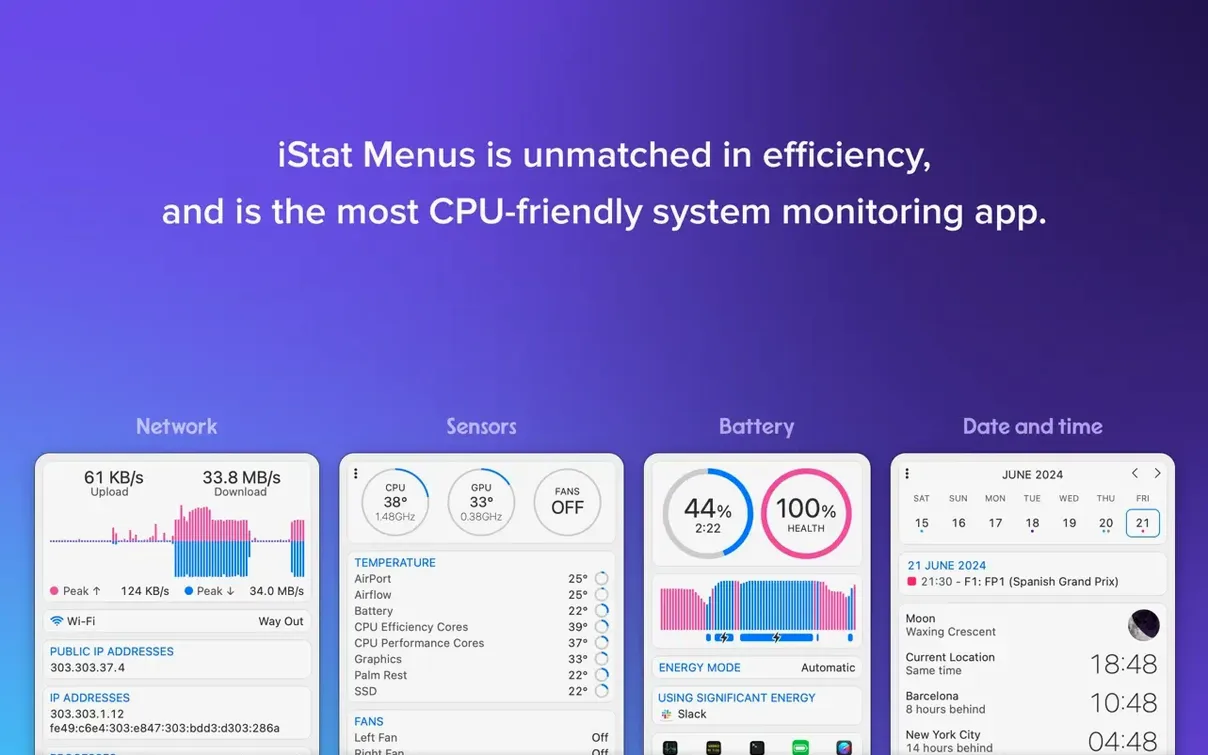 iStat Menus — frame 3 iStat Menus tools, view 3