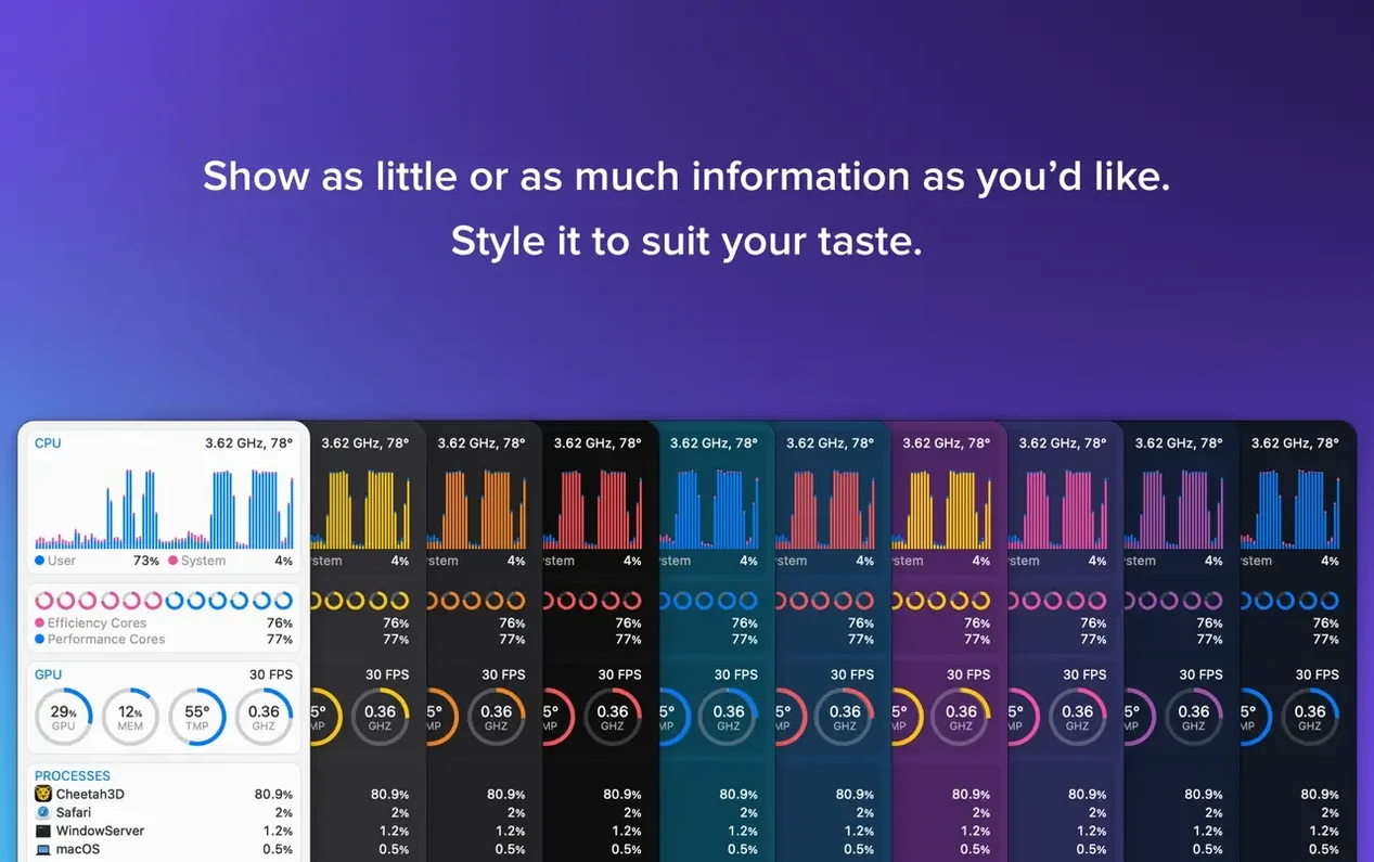 iStat Menus: slide 5 of 5 iStat Menus example 5