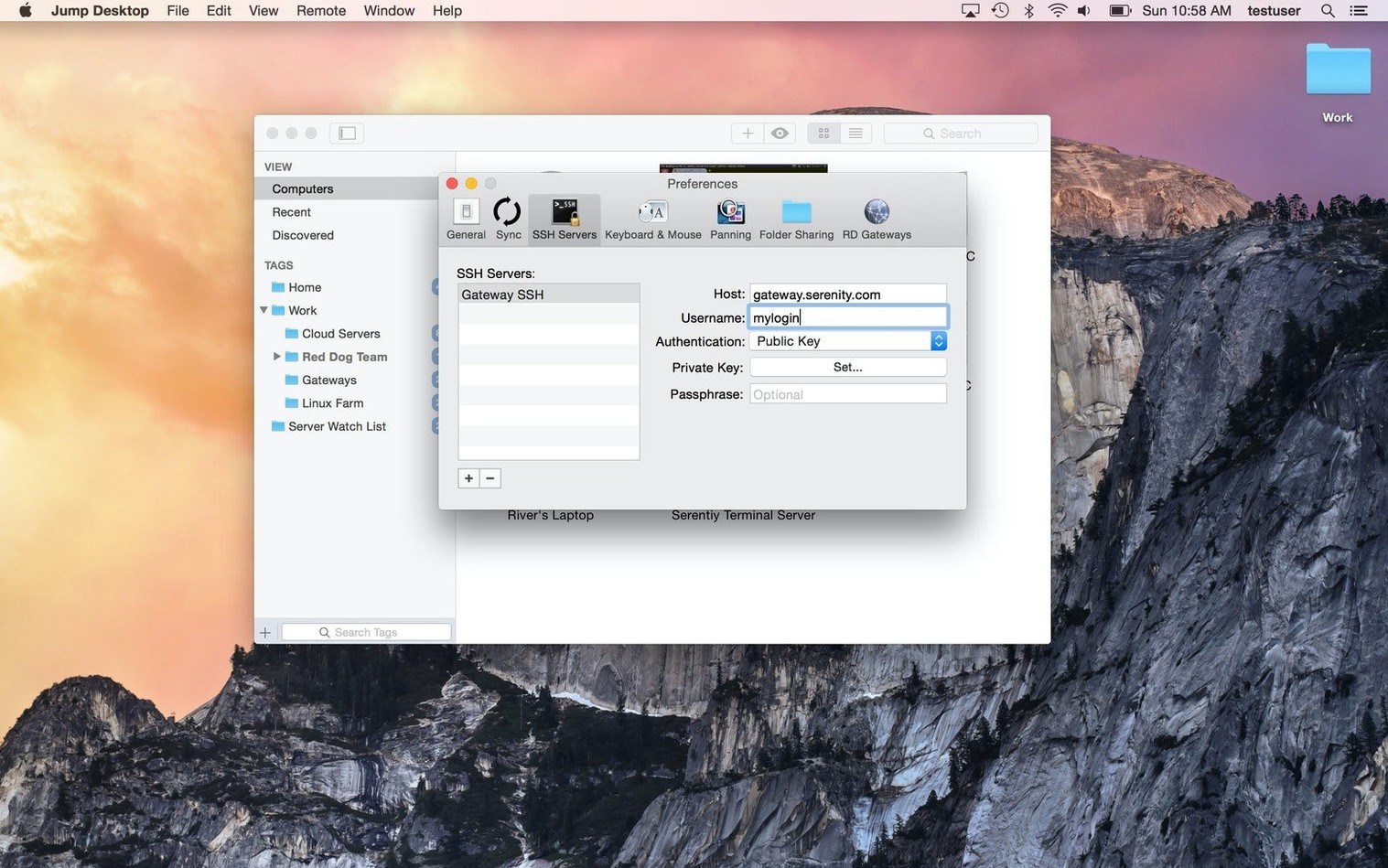 Jump Desktop tools, view 3