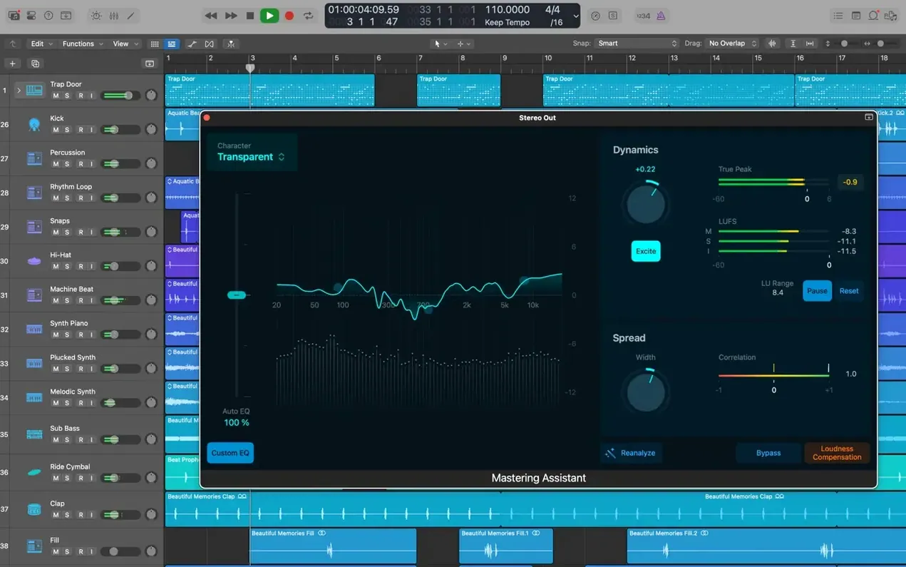 Logic Pro tools, view 5