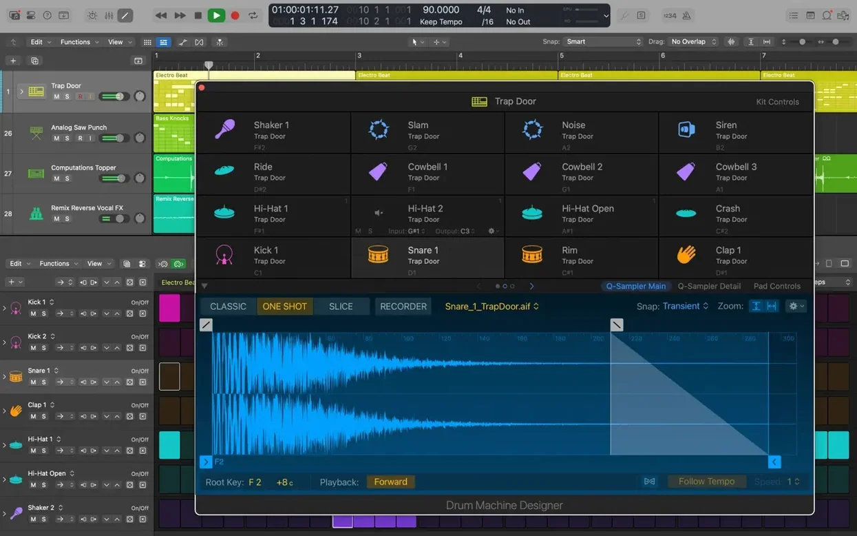 Logic Pro tools, view 7