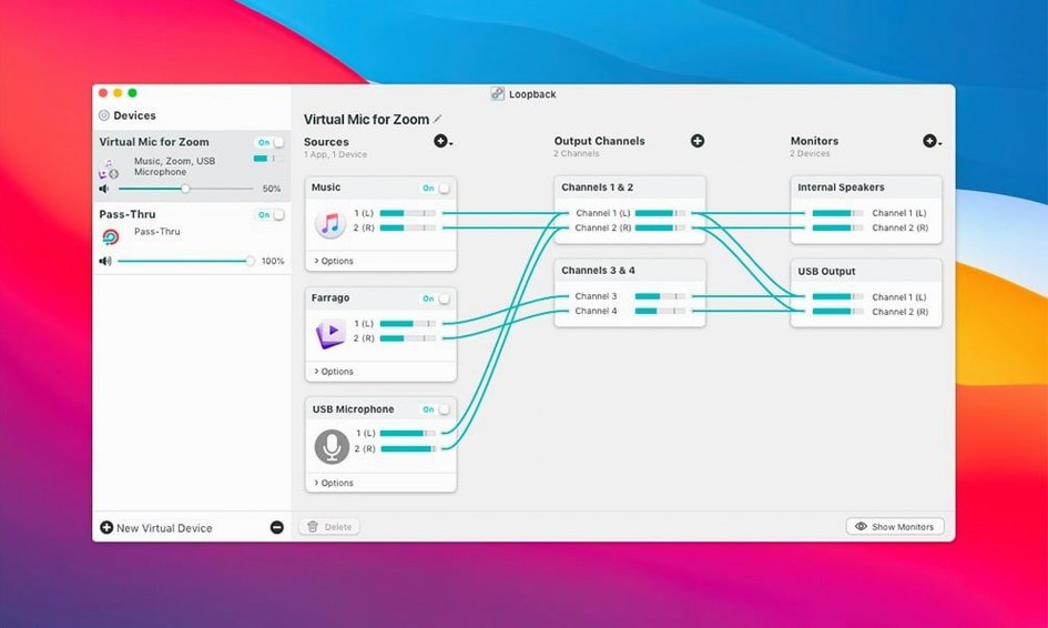 Loopback: slide 1 of 4 loopback crack mac — main panel